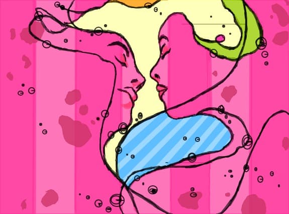 Abstract Kiss