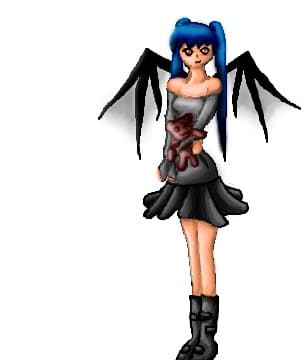 scary cute girl