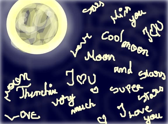 moon and stars:D