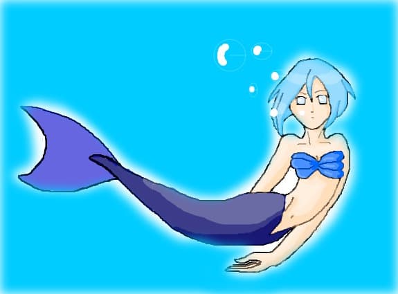 blue mermaid