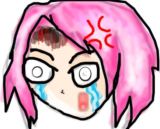 look at the sakura\'s face!