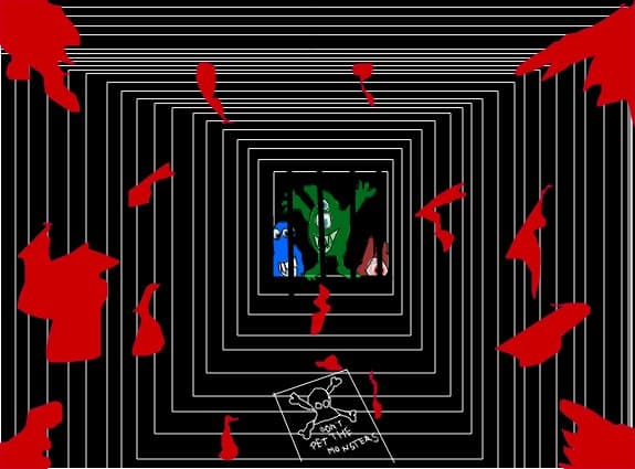 Don\'t pet the monsters.....