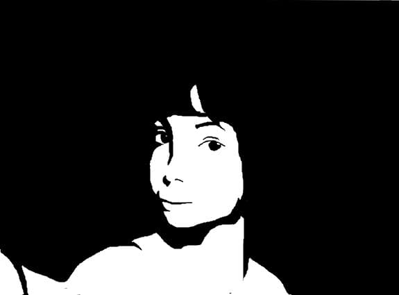 Georgia alb negru