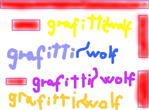 grafitti wolf