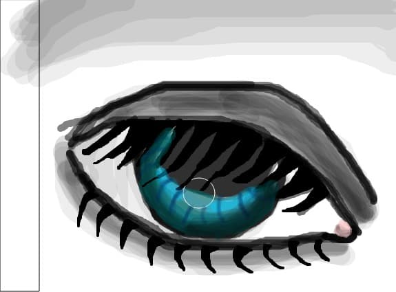 blue eye..