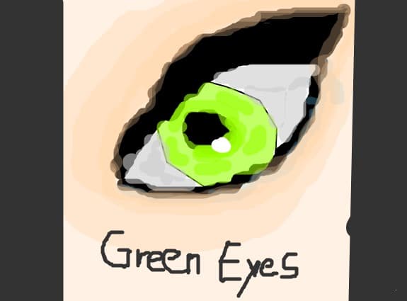green eyes