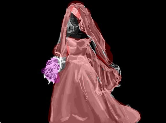 Desen 3073 modificat:mireasa