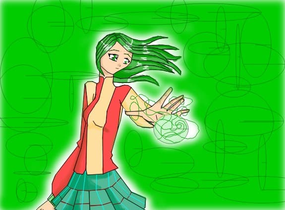 anime girl...power earth