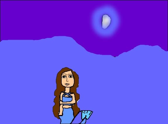 o sirena in mare.