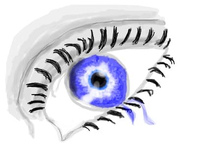 ochi albastru