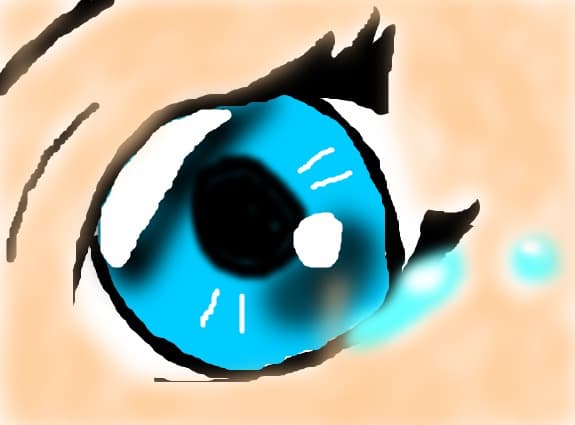 Anime crying  eye