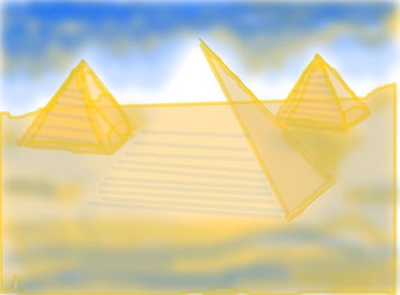 Peisaj cu piramide