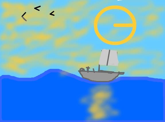 apus de soare la mare