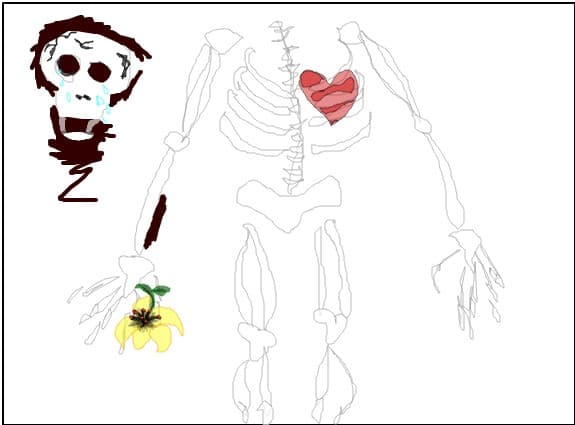 sad skeleton