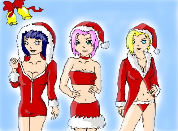 Santa Naruto Girls