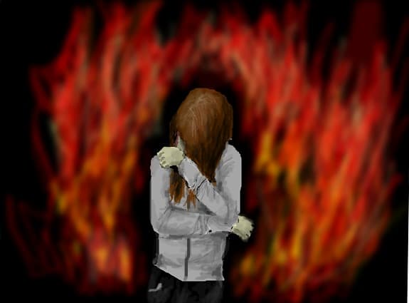 into  the fire