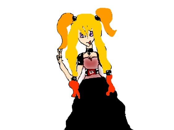 goth anime girl