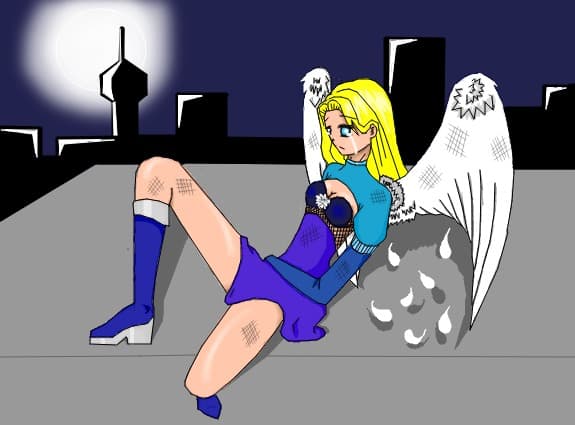 fallen angel ,,were am I,I am allone\'\'
