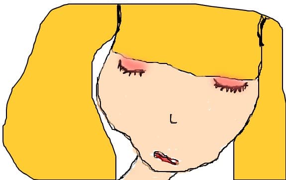fata blonda fardata