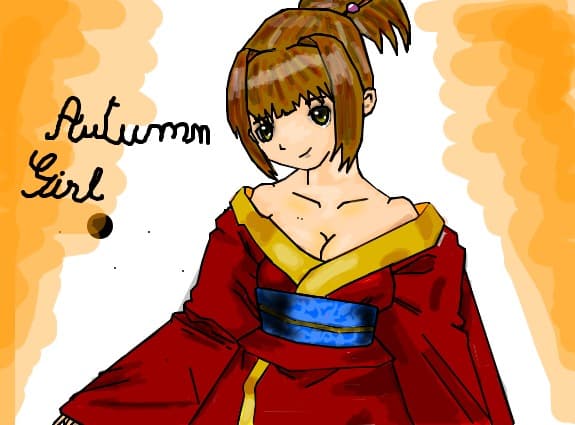 autumn girl...dak tot vine scoala:((