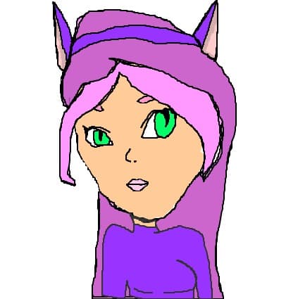 Heidi anime costumata in pisica