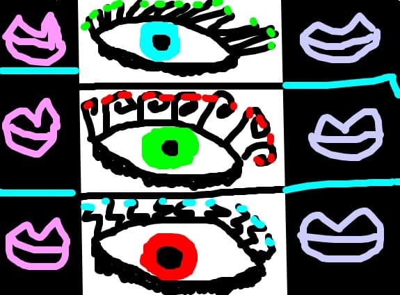 ochi si buze..................................misterioase:)
