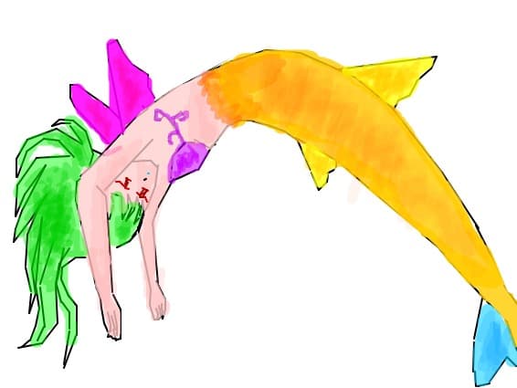 a anime mermaid