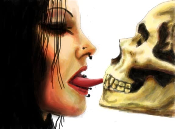 u kissed the undead.....