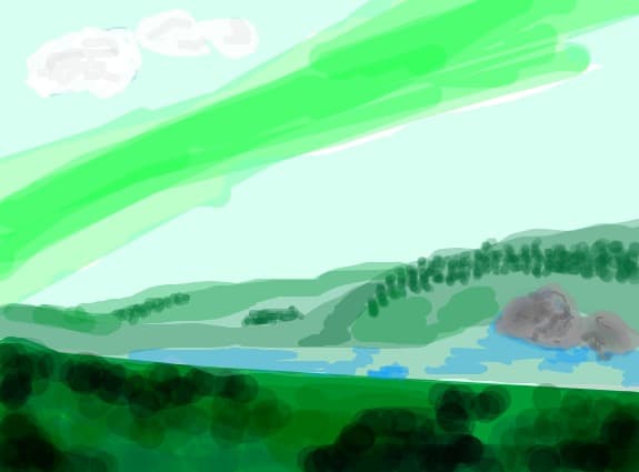 The green is the color of nature