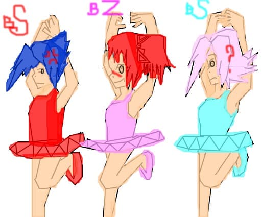 balerina sasuke,balerina zoey, balerina sakura