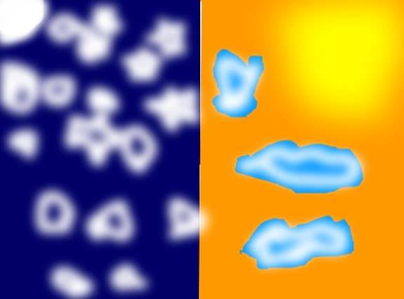 night and day