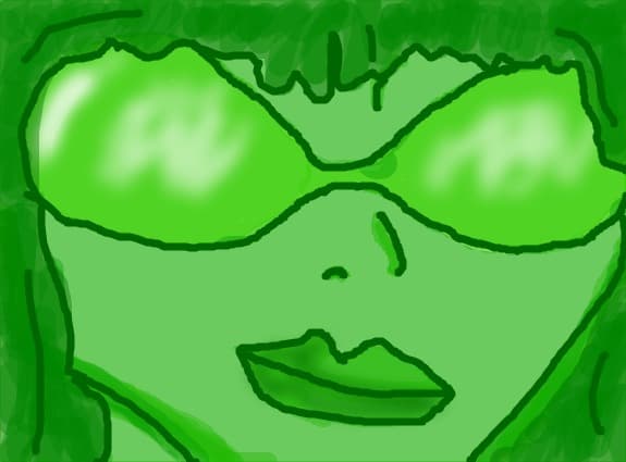 green girl