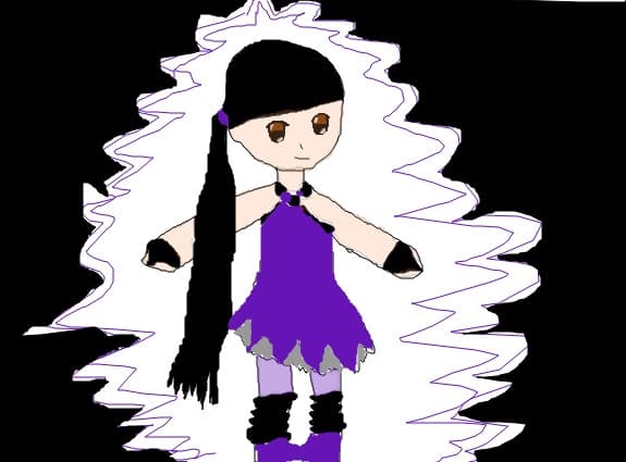 Purple anime girl