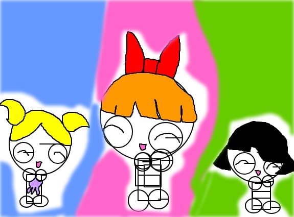 fetitele powerpuffgirl balbals si jucaria ei blasam cu cartea si batarcap cu stelutza!