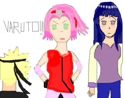 naruto,sakura si hinata