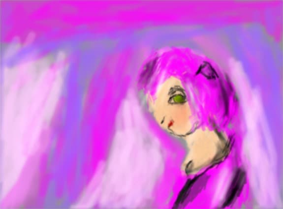 pink kitty girl
