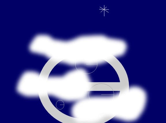 luna intre stele