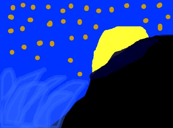 moon on the sky