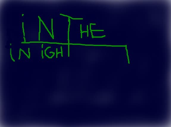 in the night
