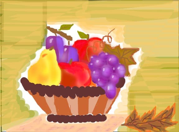 cos cu fructe