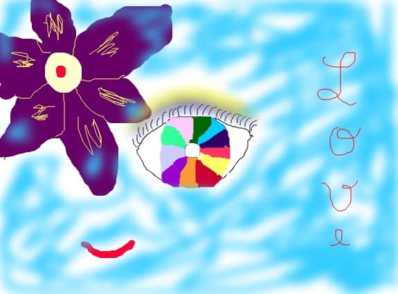 Rainbow eye
