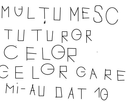 multumesc