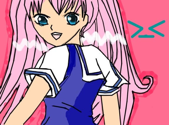 anime school girl cu codite