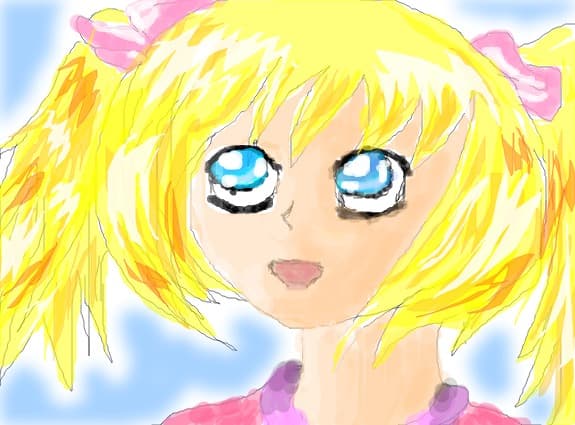 blond haired girl