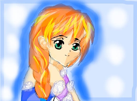 Anime winter girl