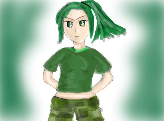 green girl
