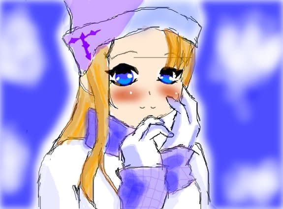 anime winter girl