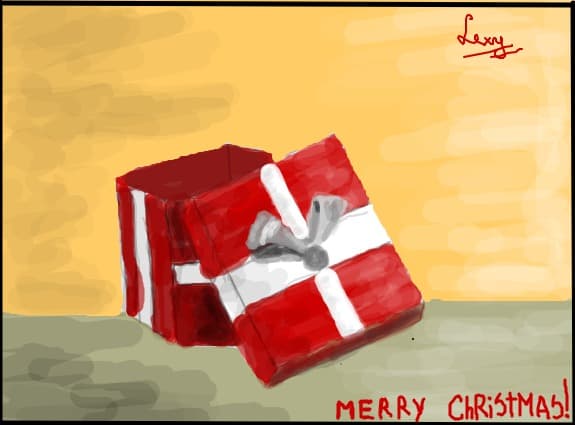 Desen retusat: merry christmas!