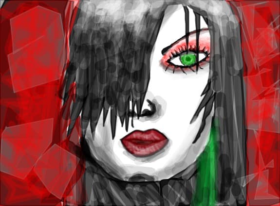 Desen 56245 modificat:gothic gurl