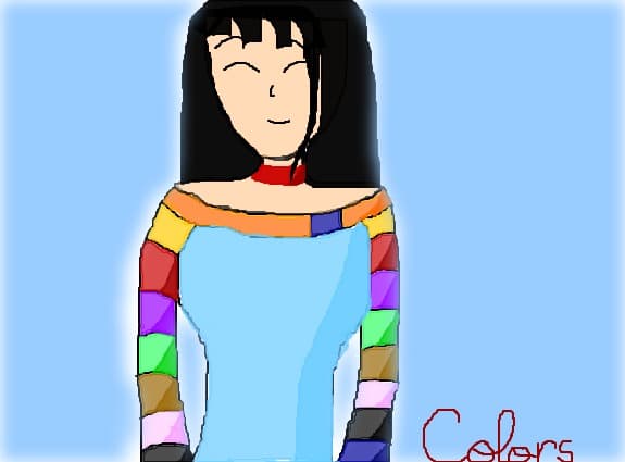 o fata foarte....colorata:))